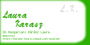 laura karasz business card